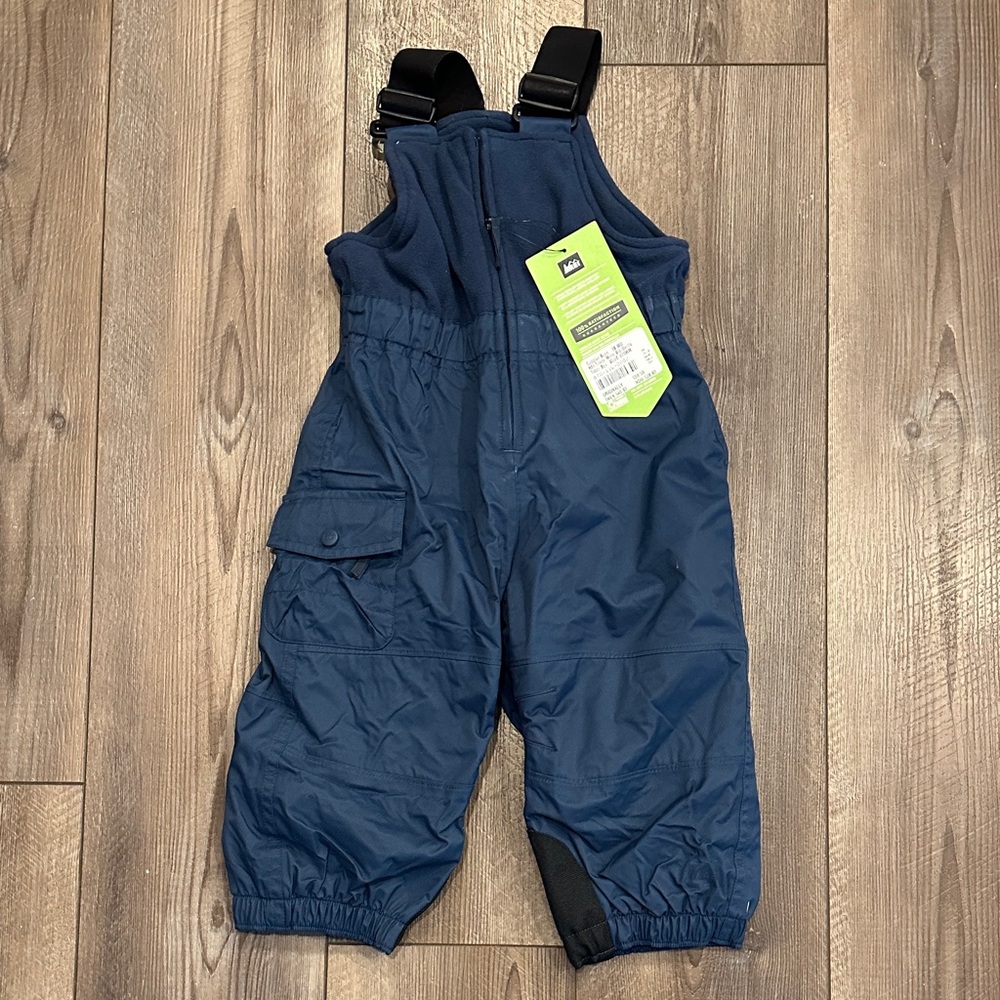 REI Kids Navy Mountain Bib Overalls / Size 18 months